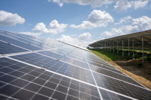 Seitenansicht PV-Anlage Großmehring